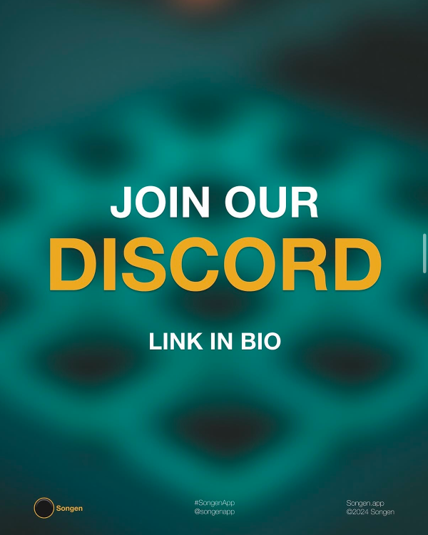 Songen social creative: Join Our Discord, link in bio
